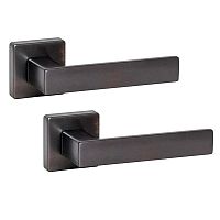 Ручки на розеті SYSTEM Fosil (RO11) BBN чорний матовий нікель